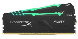 Ram Desktop Kingston HyperX Fury RGB 16GB (2x8GB) DDR4 3200MHz (HX432C16FB3AK2/16)