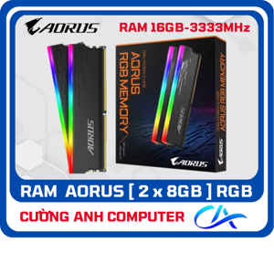 Ram Gigabyte AORUS RGB Memory DDR4 16GB (2x8GB) 3333MHz GP-ARS16G33