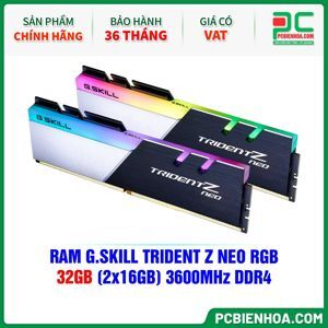 RAM Gkill Trident Z Neo RGB 32GB bus 3600Mhz F4-3600C18D-32GTZN