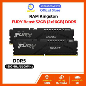 Ram Kingston Fury Beast 32GB (2x16GB) DDR5 5200Mhz