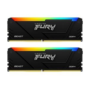 Ram Kingston FURY Beast RGB 16GB (2x8GB) DDR4 3200MHz (KF432C16BBAK2/16)