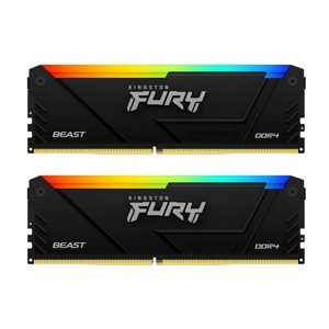 Ram Kingston FURY Beast RGB 16GB (2x8GB) DDR4 3200MHz (KF432C16BBAK2/16)
