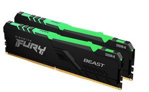 Ram Kingston FURY Beast RGB 16GB (2x8GB) DDR4 3200MHz (KF432C16BBAK2/16)