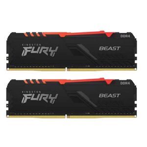 Ram Kingston FURY Beast RGB 8GB (1x8GB) DDR4 3200MHz