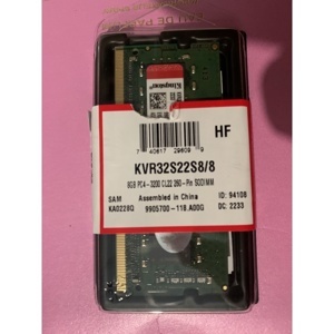 Ram Laptop Kingston 8GB (1x8GB) DDR4 3200MHz (KVR32S22S8/8)