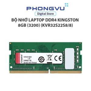 Ram Laptop Kingston 8GB (1x8GB) DDR4 3200MHz (KVR32S22S8/8)