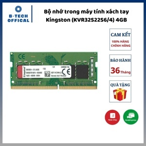 RAM Laptop Kingston DDR4 4GB 3200 MHz (KVR32S22S6/4)