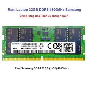 Ram Laptop Samsung 32GB DDR5 Bus 4800Mhz