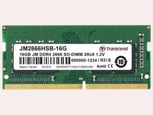 Ram Laptop Transcend JetRam 16GB, DDR4-2666 Unbuffered SO-DIMM (JM2666HSB-16G)