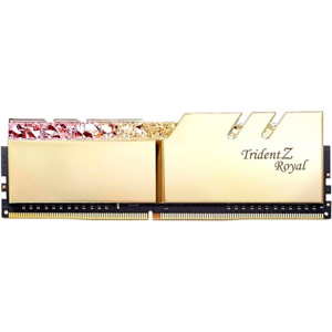 Ram PC G.SKILL Trident Z Royal Gold RGB 16GB 3000MHz DDR4 (8GBx2) F4-3000C16D-16GTRG