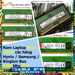 RAM Samsung DDR4 8GB Bus 2400MHz 1.2V PC4-2400