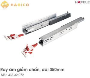 Ray âm EPC EVO mở toàn phần,giảm chấn Hafele 433.32.072