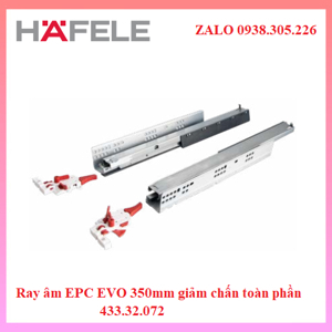 Ray âm EPC EVO mở toàn phần,giảm chấn Hafele 433.32.072