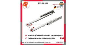 Ray âm giảm chấn mở toàn phần 350mm Hafele 433.32.052