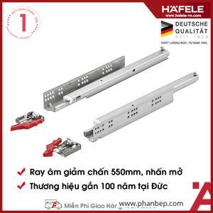 Ray âm nhấn mở 550mm Hafele  433.03.137
