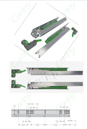 Ray âm thép mạ kẽm Excela SBL -250