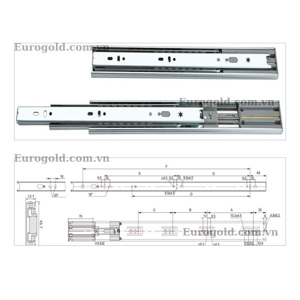 Ray bi 3 tầng giảm chấn Eurogold SD500