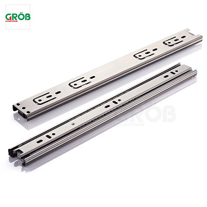 Ray bi 3 tầng inox 304 không giảm chấn Grob GSC304-25