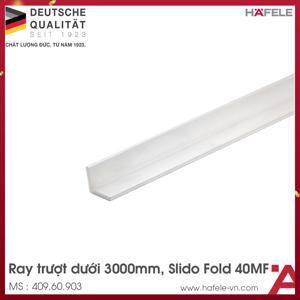 Ray dẫn hướng dưới dài 3m cho cửa tủ trượt xếp Fold-40MF-Flex Hafele 409.60.903