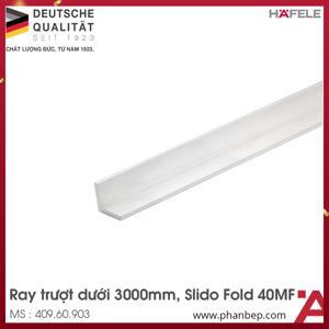 Ray dẫn hướng dưới dài 3m cho cửa tủ trượt xếp Fold-40MF-Flex Hafele 409.60.903