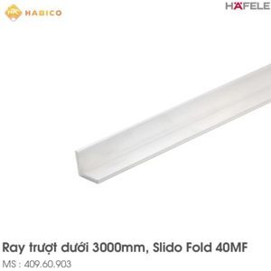 Ray dẫn hướng dưới dài 3m cho cửa tủ trượt xếp Fold-40MF-Flex Hafele 409.60.903