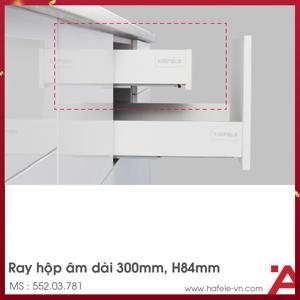 Ray hộp Alto Hafele màu trắng 84x300mm 552.03.781