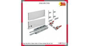 Ray hộp Alto-S màu trắng mờ Hafele 552.49.745