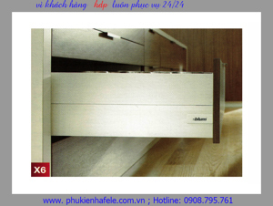 Ray hộp giảm chấn Blum X6 551.23.255