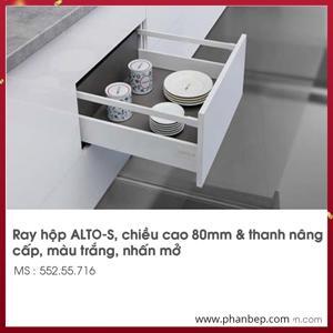 Ray hộp Hafele S2 chức năng nhấn mở màu trắng 552.55.716