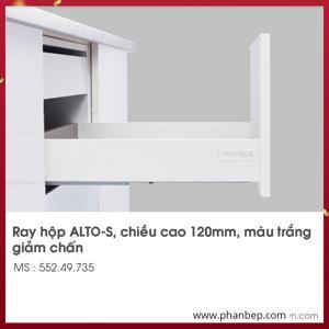 Ray hộp Hafele S3 chức năng giảm chấn màu trắng 552.49.735