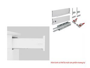 Ray hộp Hafele S3 chức năng giảm chấn màu trắng 552.49.735