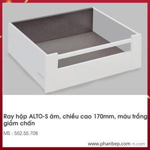 Ray hộp Hafele Y3 chức năng giảm chấn màu trắng 552.55.708