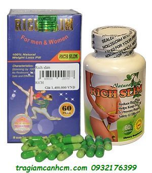 Viên uống giảm cân Rich Slim - 60 viên