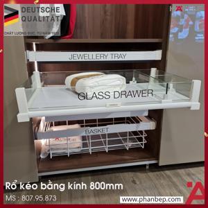 Rổ kéo bằng kính Häfele 807.95.873
