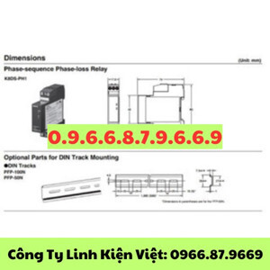 Rơ le bảo vệ pha Omron K8DS-PH1