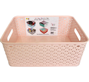 Rổ Nhựa Mây Chữ Nhật Tự Lập TL1-952 - 25.5 cm