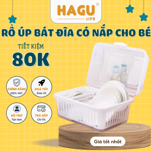 Rổ úp bát đĩa có nắp Inomata