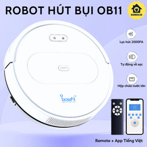 Robot hút bụi lau nhà bowAI OB11