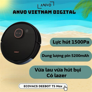 Robot hút bụi lau nhà Ecovacs Deebot T5 Max