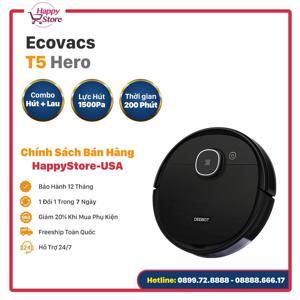 Robot hút bụi lau nhà Ecovacs Deebot T5 Hero - Bản nội địa