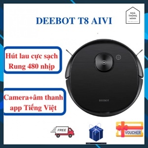 Robot hút bụi lau nhà Ecovacs Deebot T8 Aivi - Bản nội địa