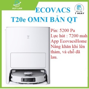 Robot hút bụi lau nhà Ecovacs Deebot T20 Darwin Omni