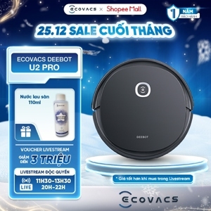 Robot hút bụi lau nhà Ecovacs Deebot Ozmo U2 Pro - Bản quốc tế