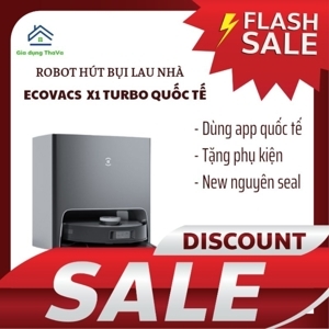 Robot hút bụi lau nhà Ecovacs Deebot X1 Turbo - Bản nội địa