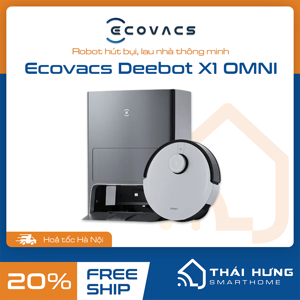 Robot hút bụi lau nhà Ecovacs Deebot X1 Omni - Bản quốc tế