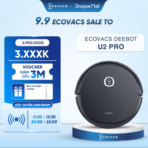 Robot hút bụi lau nhà Ecovacs Deebot Ozmo U2 Pro - Bản quốc tế