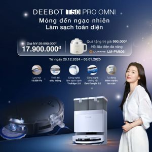 Robot hút bụi lau nhà Ecovacs Deebot T50 Pro Omni 2025