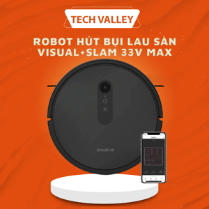 Robot hút bụi lau sàn Smartai 33V MAX Visual+SLAM