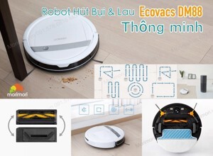 Robot lau nhà hút bụi Ecovacs Deebot M88