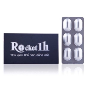 Viên uống Tăng cường sinh lực nam giới Rocket 1h - Hộp 6 viên